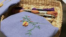 Embroidery Peace workshop at Momentary cafe in Phuket town