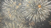 Passing the Year in a Boat with Champagne and Fireworks