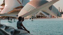 Futuristic Elegance Photoshoot Outside City of Arts and Sciences