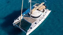 Mykonos Catamaran Full Day Private Cruise, 8-flavor Meal & Drinks