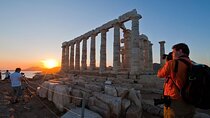Ancient Corinth and sunset at Sounio temple of Poseidon private 