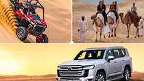 Desert Safari with Quad Bike Camel ride ,SandBoarding ,InalndSea 