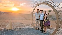 luxury sunset in agafay desert