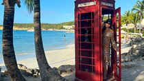 Famous Red Phone Booth Beach (Dickenson Bay) and Fort Bay Beach 