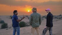 Dubai Sunset Red Dune Desert Safari, Sandboarding and Camel Ride