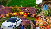 Hobbiton Movie Set Transfer from Auckland with Tesla Model 3