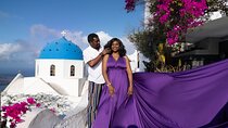 Flying Dress Photoshoot Santorini with Pick up & drop off