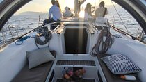 Enjoy the sunset in Barcelona with a glass of cava.