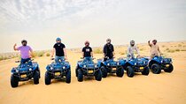 4 Hours Desert Tour with Quad Bike Camel Ride & Sandboard