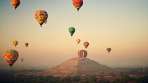 Flight in Balloon Sunrise in the Air
