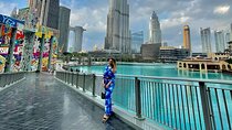 Dubai Burj Khalifa Sunset View at the Top with Fountain Show