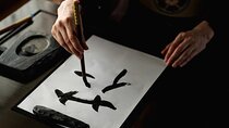 Traditional Japanese Calligraphy and Premium Sushi Dining Tour