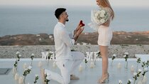 Santorini Romantic Proposal with Caldera View