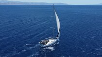 South Paros Antiparos Faragas Beach Sailboat Yin Yang Concept