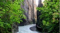 Giessbach Waterfall with CLOY Stairs and Aare Gorge Water Canyon