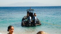 Pilates on the Beach by speed Boat in Mykonos