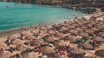 Walking Mykonos Town & Thalas Beach w/ Sunbeds & Transportation