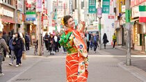 Shibuya Walking Tour in Kimono Attire