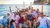 Aperitif on a boat at sunset 