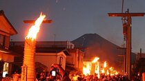 Yoshida Fire Festival and Yamanashi Grape Picking Tour