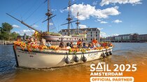 Amsterdam: Official SAIL Experience on Open Boat incl. Drink