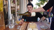 Nice tasting with 2 wines 2 cheeses and 2 cold cuts