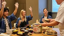 Sushi making Class in Tokyo: 12 Pieces + Sake Ceremony & Matcha