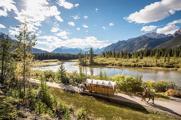 Covered Wagon Ride in Banff with Western Cookout