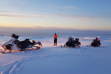 Snowmobiling on Eyjafjallajökull