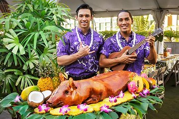 Waikiki Luau Buffet with Rock-A-Hula Show Ticket