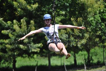 Zipline, Optional Monkeys/Sloths/Macaws Visit & West Bay Beach Resort: Roatan,HN