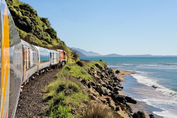 Coastal Pacific Train Journey from Picton to Christchurch