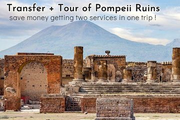 Private transfer from Naples to Positano with tour of Pompeii Ruins