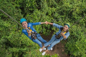 Unique Angkor Temple Bike Tour and Zipline Eco-Adventure from Siem Reap