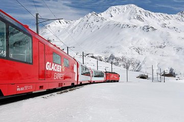 Glacier Express Panoramic Train Round Trip in one Day Private Tour from Bern