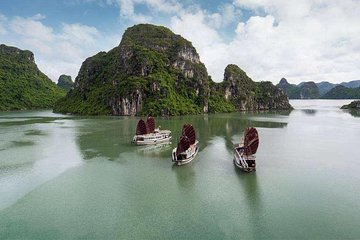 Halong Full Day on charming cruise kayaking Luon cave depart Hanoi Old Quarter