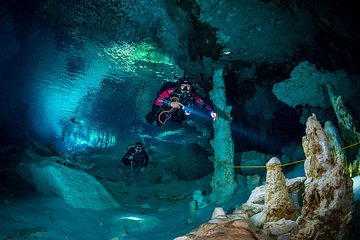 2 tanks Cenote Diving Adventure in Tulum for Certified Divers