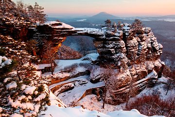 Pravcicka Gate & Bastei Bridge Winter National Park Tour from Prague