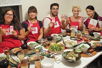 Washoku, a cooking class of Japanese food in Shibuya, Tokyo