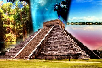 4 best spots in Cancún 1day! CHICHÉN ITZÁ, 2CENOTES, PINK LAKE