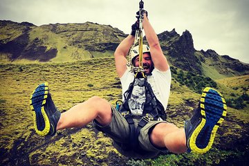 Zipline and Hiking Adventure Tour in Vík