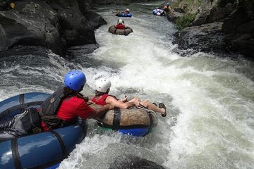 Tubing at Canyon River, Canopy and Hot Spring Combo Tour From Playa Hermosa