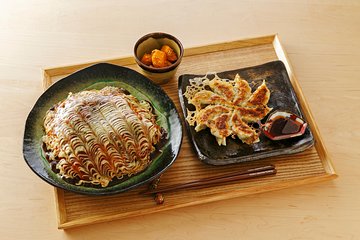 Okonomiyaki & Gyoza Cooking Class at Japanese Home + Supermarket