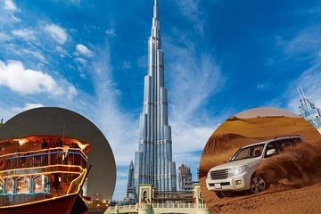 Dubai Trio Saver Pack - Desert Safari Dubai- Dubai City Tour- Dhow Cruise Dinner