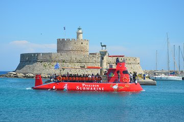 Poseidon Submarine At Mandraki Harbor