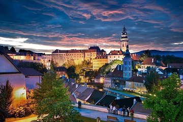 Private transfer in a Sanitized Car Prague to Vienna with 2h stop Cesky Krumlov