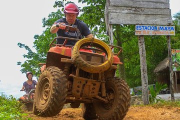 ATV and Speedboat in Cancun, Cenote, Ziplines, Lunch and Transport Included