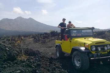 Batur Volcano 4WD Jeep Tour: Black Lava Adventure