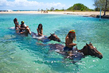 Jamaica Zipline and Horseback Ride n Swim Adventure Tour from Ocho Rios