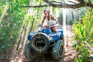 Coba Adventure: ATV, Rappel, Ziplines, Cenote, Archeological Zone Tour